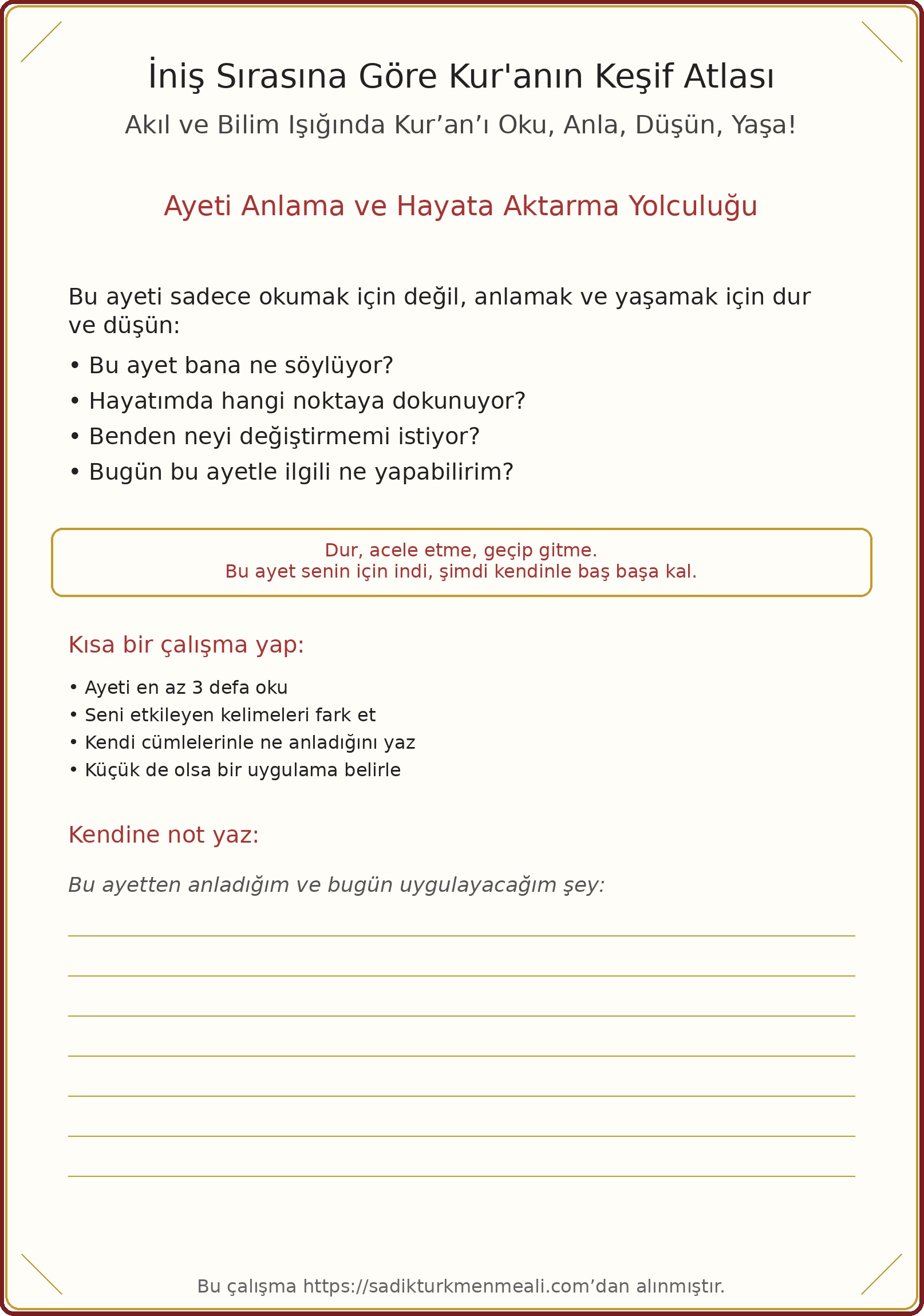 Kur’an Ders Kutusu
